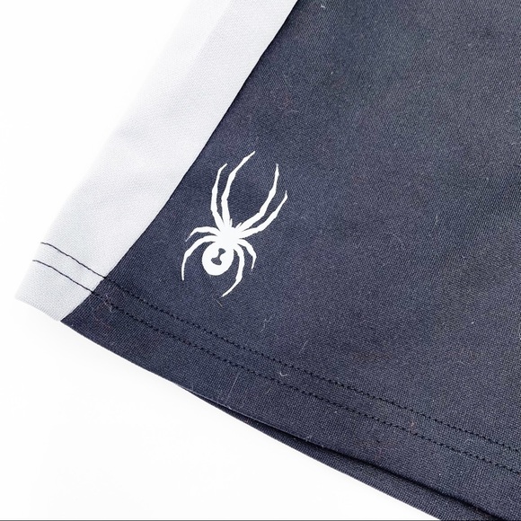 Boys Spyder Black and Gray Athletic Shorts - Picture 4 of 5